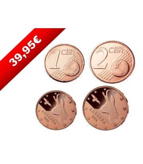 1 cêntimo + 2 cêntimos Andorra 2014 33,29 euros