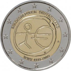 SET 5*2 Euro EMU Allemagne 2009