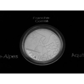 10 Euro FRANCHE-COMTE - caractéristiques   Diamètre: 29,00 mm Poids: 10,00 g Métal: Argent 925/1000 Faciale: 10 € Qualité: UNC T