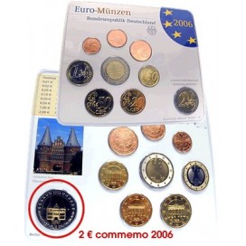 BU Allemagne 2006 - Set 5 bu Allemagne 2006 des différents ateliers. Une série qui contient les monnaies de circulation d'euro a