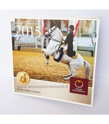 BU Oostenrijk 2015 universeel blinkend doosje € 36,90
