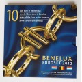 BU BENELUX 2012 - 3 séries complètes millésimées 2012 de 1 cent à 2 euro des Pays-Bas, de la Belgique et du Luxembourg ainsi qu'