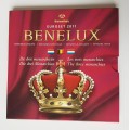 BU BENELUX 2011 - 3 séries complètes millésimées 2011 de 1 cent à 2 euro des Pays-Bas, de la Belgique et du Luxembourg ainsi qu'