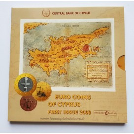 Cyprus 2008 official euro coin set - 1