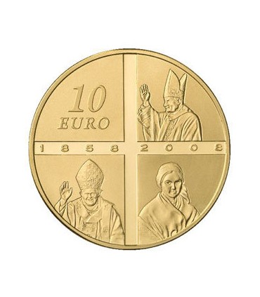 10 euros de ouro pesado 2008 € 516,72