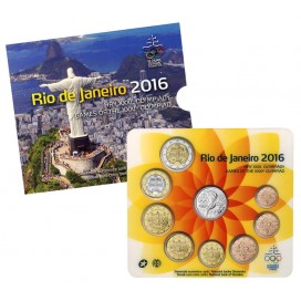 BU Slovaquie 2016 - Description: Coffret BU Euro 8 Pièces + Médaille Slovaquie 2016 - Jeux Olympiques de Rio   Tirage: 9000 exem
