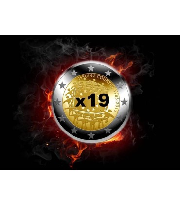 Pack 19 x 2 Euros Flag 2015  109,37 €