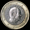 1 Euro monaco 2007 fauté - Descriptif : MONACO, la très rare pièce de 1 euro 2007, à l'effigie de S.A.S. Albert II, avec la va