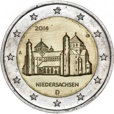 2€ ALLEMAGNE 2014 Église Saint Michel de Hildelsheim