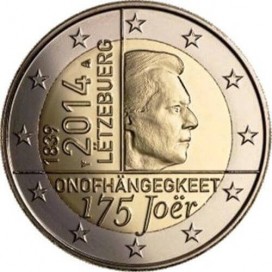 2 euro commémorative Luxembourg 2014