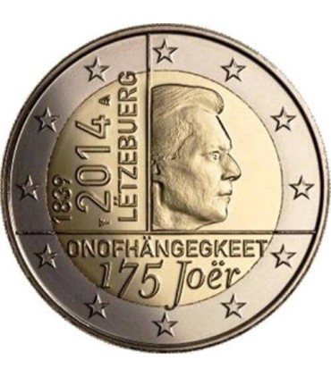 conmemorativa de la independencia de Luxemburgo 2014 de 2 euros 4,99