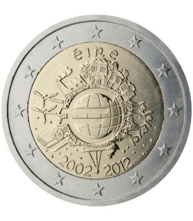 2 Euro Irlanda 2012 - "10 años del euro" 9,49 euros