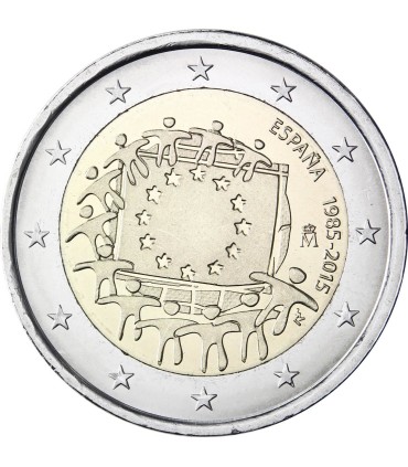 bandeira 2 Euro Espanha 2015 €6,79