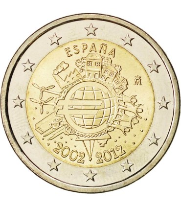 2 Euro Espanha 2012 - "10 anos do euro" 4,95