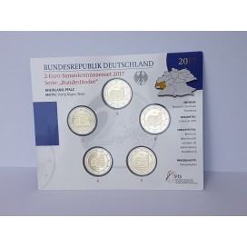 5 x 2 euro Allemagne 2017 BU