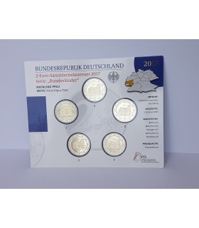 5 x 2 euros Alemanha 2017 BU € 22,90