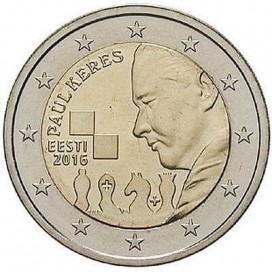 2 Euro Estonia Paul keres 2016