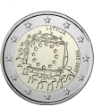 2 Euro Bandera Letonia 2015 €5.45