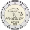 2 euro Lettonie 2015 Cigogne