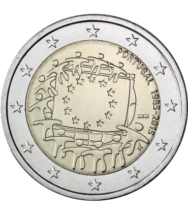 bandera 2 Euro Portugal 2015 €5.49