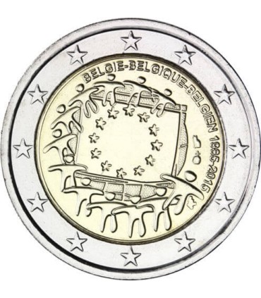 2 Euro Bélgica 2015 Bandera € 7.39