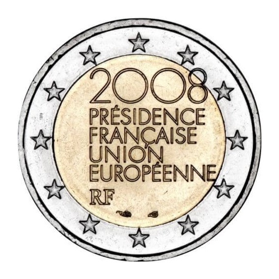 2008 Presidence Francaise 2 Euro Wert 2 Euro France 2008 Presidence de l'UE - Le Comptoir de l'Euro