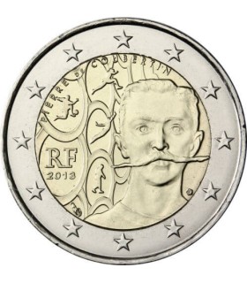 2 euros FRANÇA 2013 Coubertin 6,49 euros