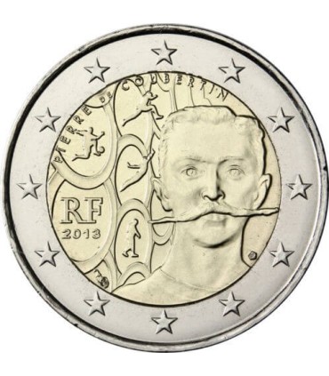 2 Euro FRANKRIJK 2013 Coubertin €6,49