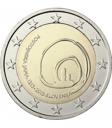 2 euros ESLOVENIA 2013 Cueva de Postojna 7,40 euros