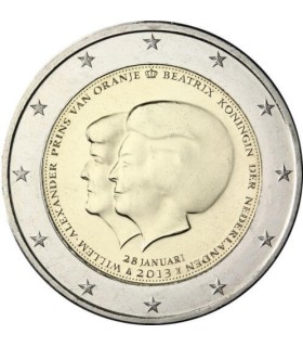 2 Euro Países Bajos 2013 Abdicación de la reina Beatriz € 5.49