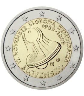 2 euros Eslovaquia 2009 Día de la Libertad 5,50 euros