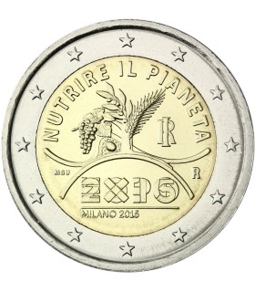 2 Euro Italien 2015 - Ausstellung in Mailand  4,89 €