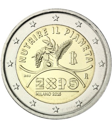 2 Euro Italië 2015 - Tentoonstelling Milaan €4,89