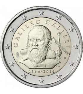 2 euro commemorativo Italia 2014-Galileo  4,90 €