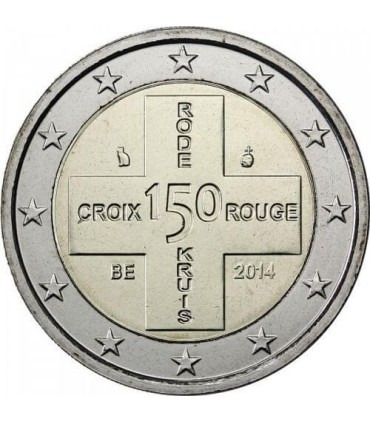 2 Euro Gedenkmünze Belgien Rotes Kreuz 2014  19,95 €