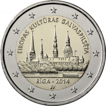 2 euro commémorative LETTONIE 2014