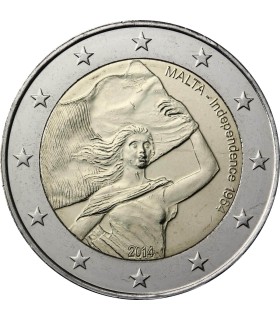 conmemorativo de 2 euros Independencia de MALTA 2014 € 6,49