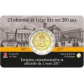 Coincard Francaise 2 Euro Belgique 2017 Université de Liège