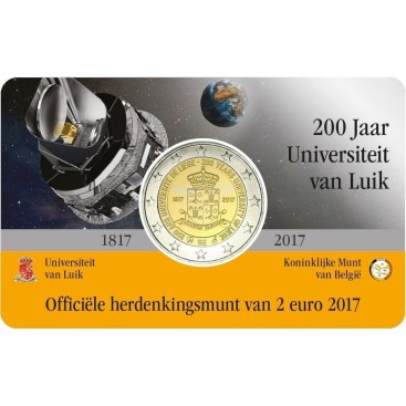 Coincard Flamande 2 Euro Belgique 2017 Université de Liège