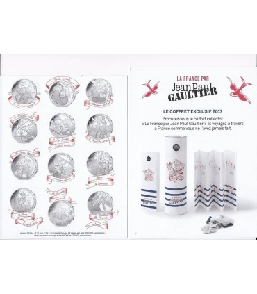 12 X 10 euros 2017 Jean Paul Gaultier + 50 euros € 210,00