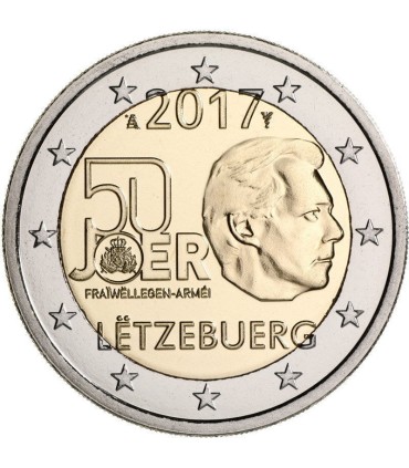 2 Euro Lussemburgo 2017 Servizio militare  6,65 €