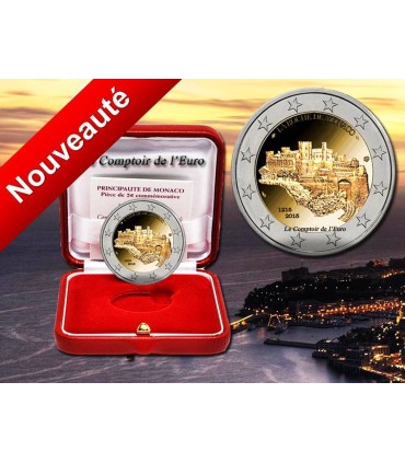 2 Euro Mónaco 2015-800 anos do Castelo € 4.00
