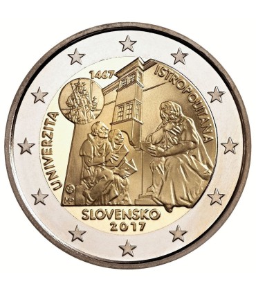 2 Euro Slowakije 2017 Universiteit van Istropolitana €4,49