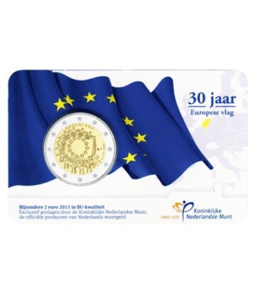 Coincard Países Bajos 2015 Bandera € 19.00