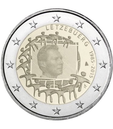 2 Euro Bandera de Luxemburgo 2015 €4.99
