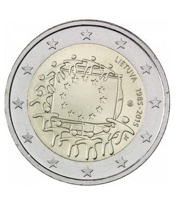 2 Euro Litouwen 2015 Vlag €5,49