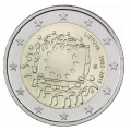2 Euro Lituanie 2015 Drapeau