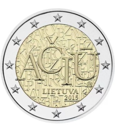 2 Euro Litouwen 2015 Litouwse taal €5,35