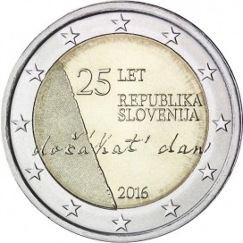 2 Euro Slovénie 2016 Indépendance