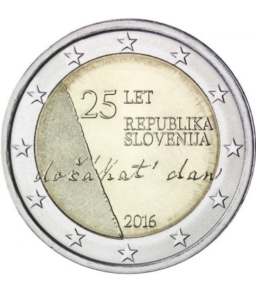 2 Euro Eslovénia 2016 Independência 4,49